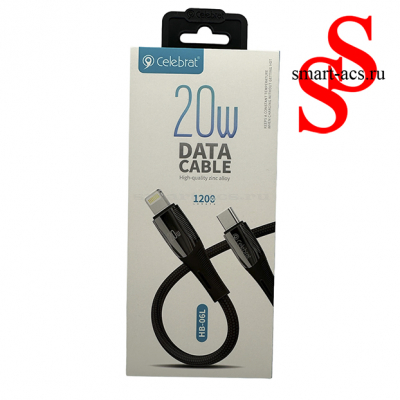 КАБЕЛЬ 20W CELEBRAT HB-06L TYPE-C to LIGHTNING 
